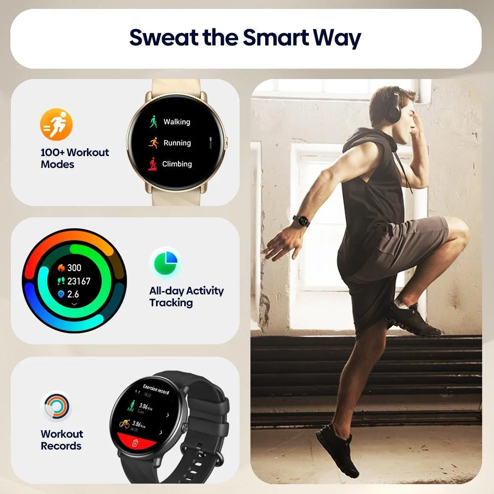 1.43 Inch Screen Voice Calling Smart Watch Support Heart