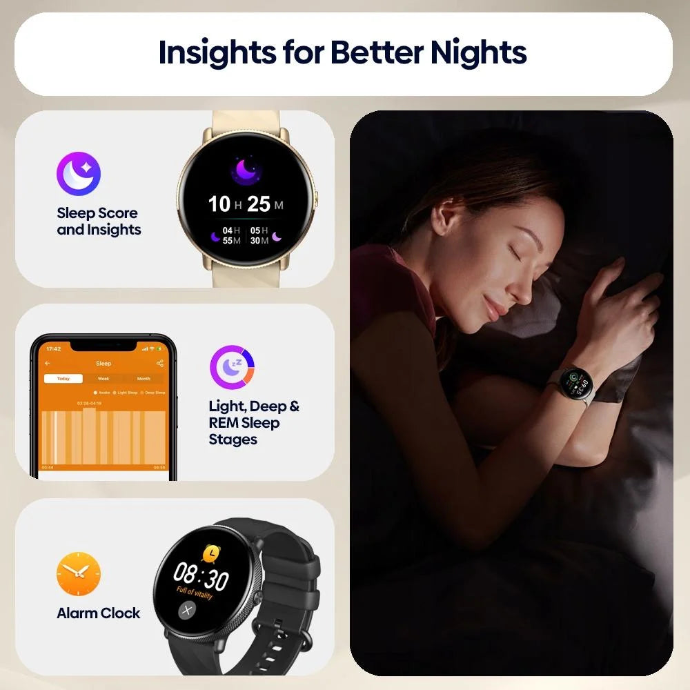 1.43 Inch Screen Voice Calling Smart Watch Support Heart