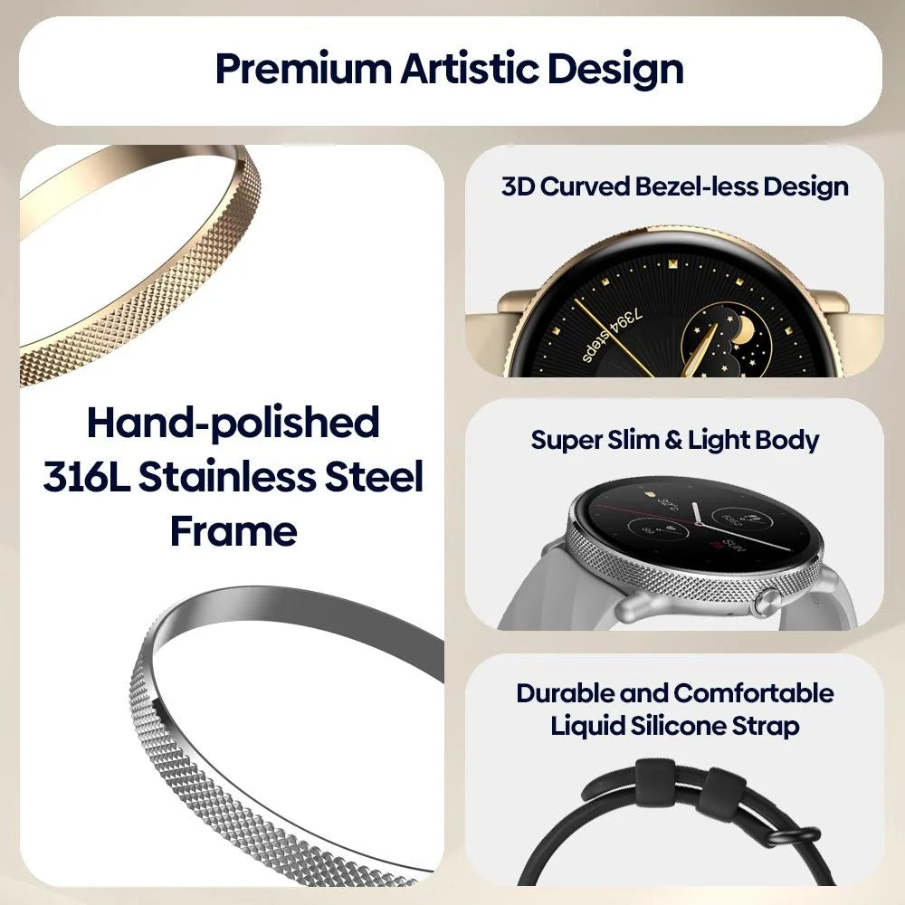 1.43 Inch Screen Voice Calling Smart Watch Support Heart