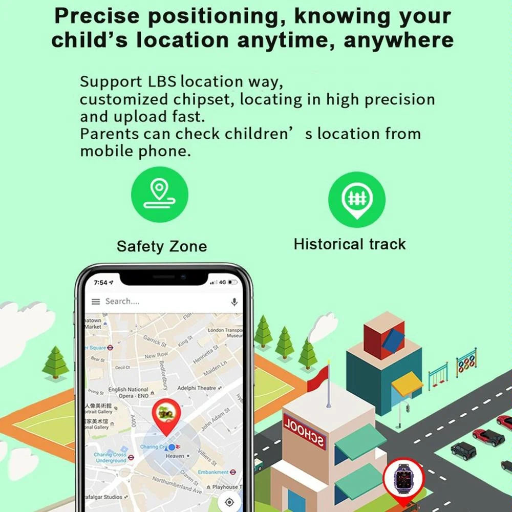 1.44 Inch 360-Degree Rotating Positioning Camera Smart