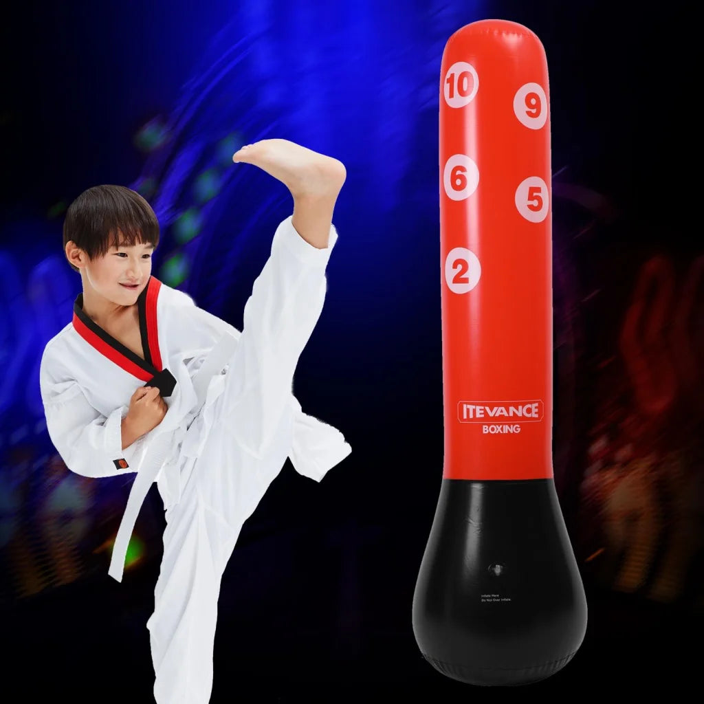 1.55M Vertical Inflatable Punching Bag For Kids - Pvc