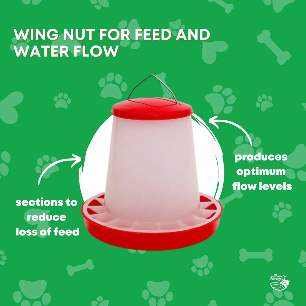 1 5Kg Automatic Chicken Feeder plastic poultry chook hen