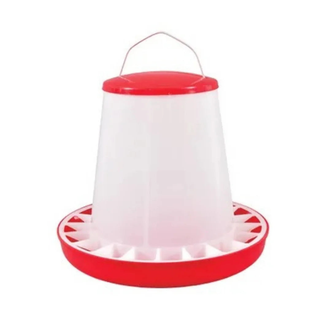 Plastic 1 5kg automatic chicken feeder with poultry chook hen feeding