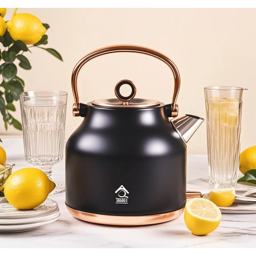 1.7L Electric Water Kettle Black - Appliances > Kitchen