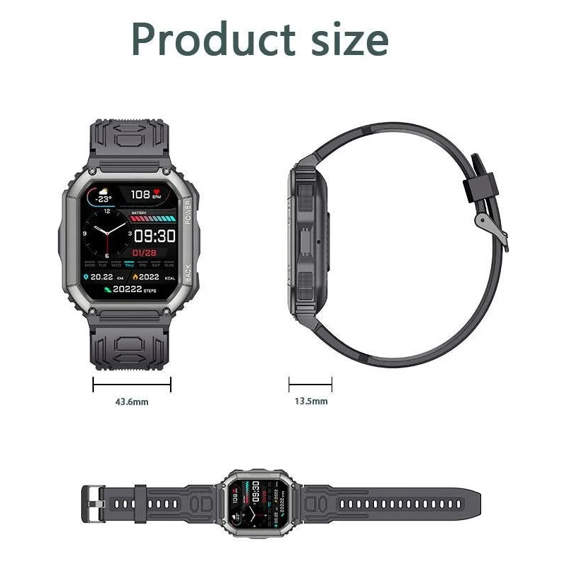 1.8 Inch Heart Rate Blood Pressure Monitoring Smart Calling