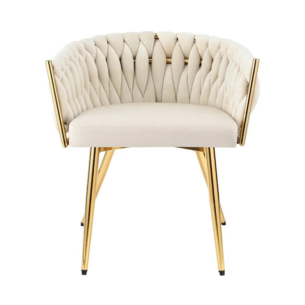 Beige dining chair for dining room seating