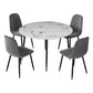 Grey dining chair set