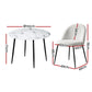 White dining table set