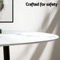 1 Artiss Dining Table and 4 Chairs Set Marble White product listing photo