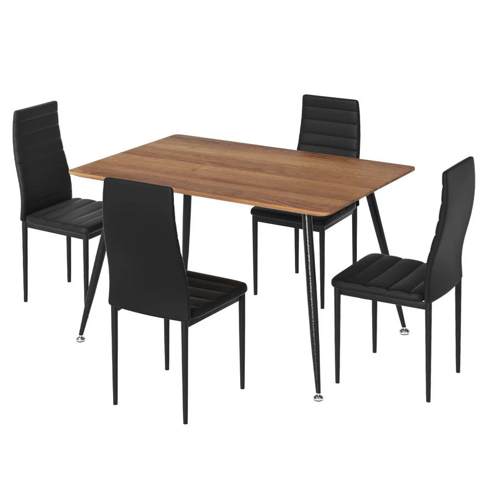 Metal 1 4 dining table with chairs rectangle