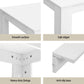 1 Artiss Dining Table and 4 Chairs Set White Sherpa