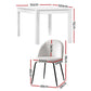 White dining table and chairs set