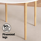Wood dining table with chairs wishbone