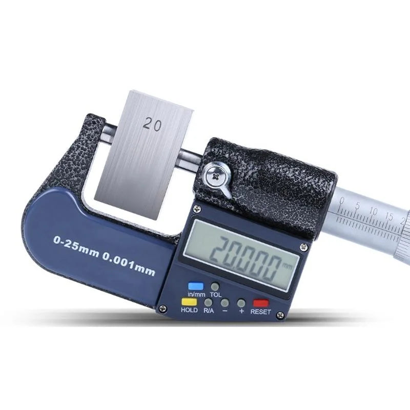 1 Inch Digital Micrometer - 25mm 0.001mm Resolution - Tools