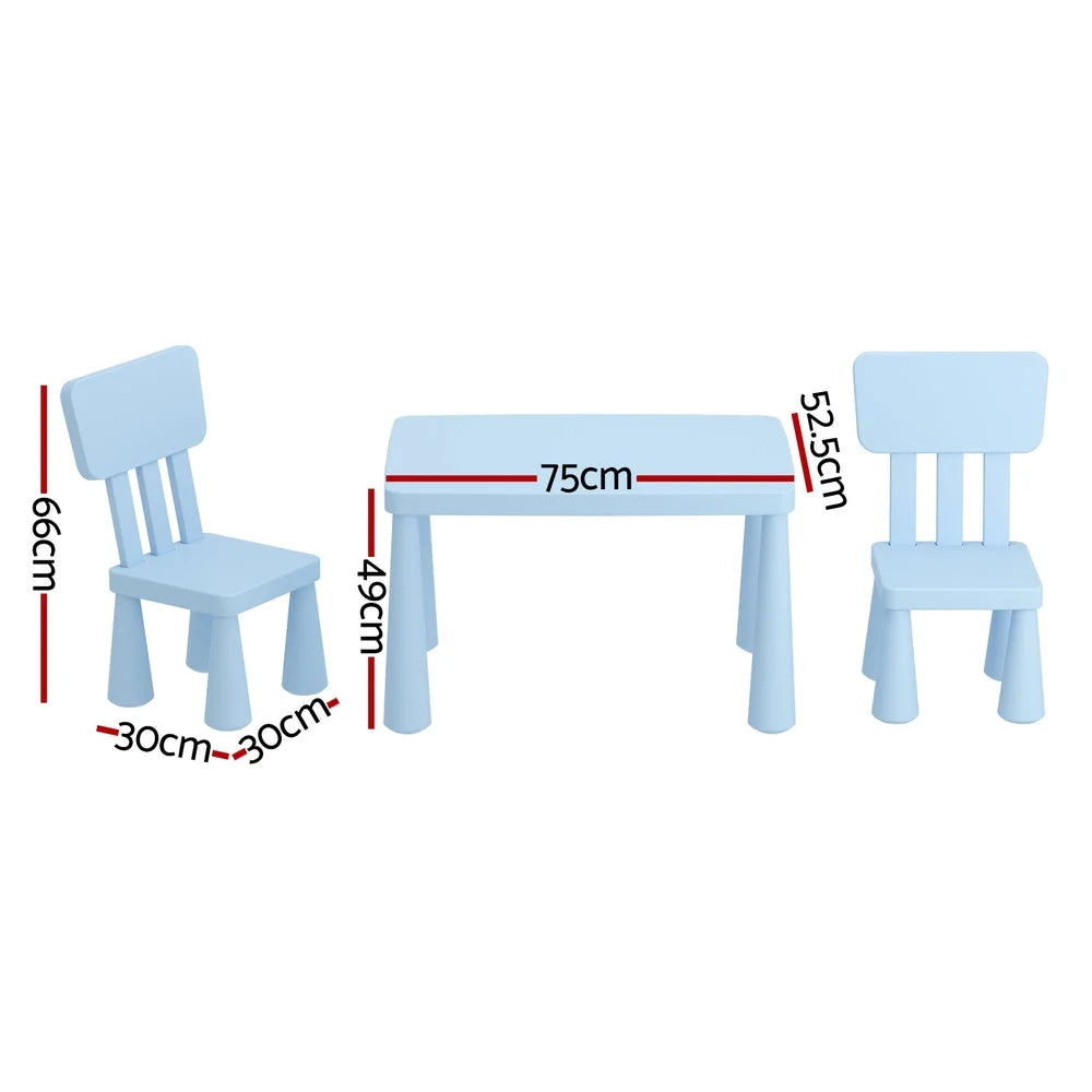 Blue Keezi Table And Chairs Set Kids Baby Kids Tables