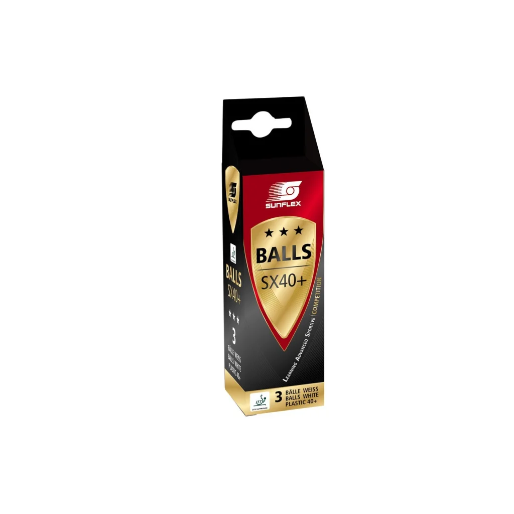 1 Pack of 3 Sunflex Table Tennis Balls Ping Pong Racket