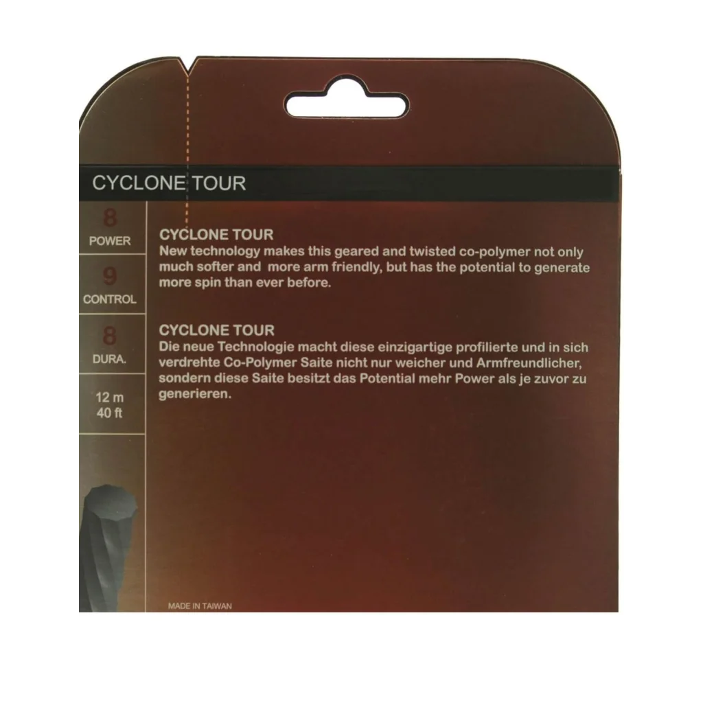 1 Pack Volkl Cyclone Tour 16g/1.30mm Tennis Racquet Strings
