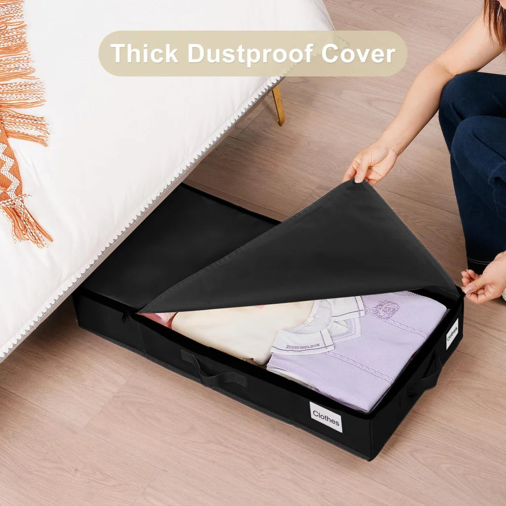 1 piece Black Size S Collapsible Underbed Storage Organizer