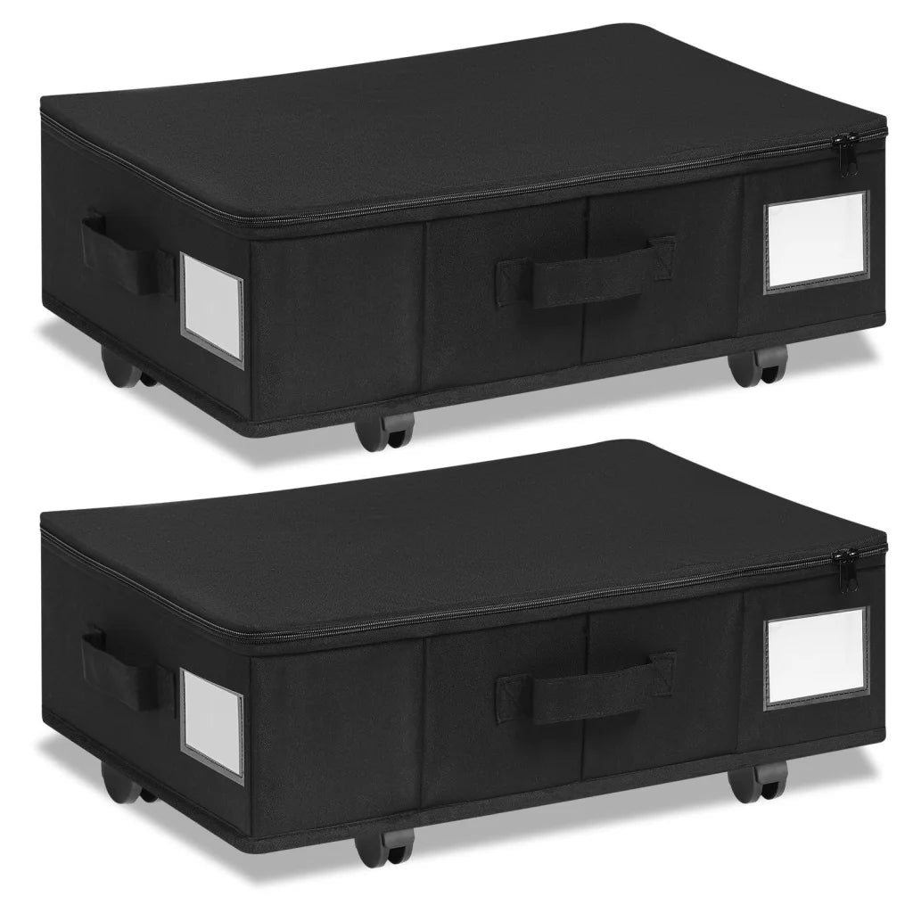 1 piece Black Size S Collapsible Underbed Storage Organizer