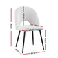 Set dining chair with woven seat and timber frame