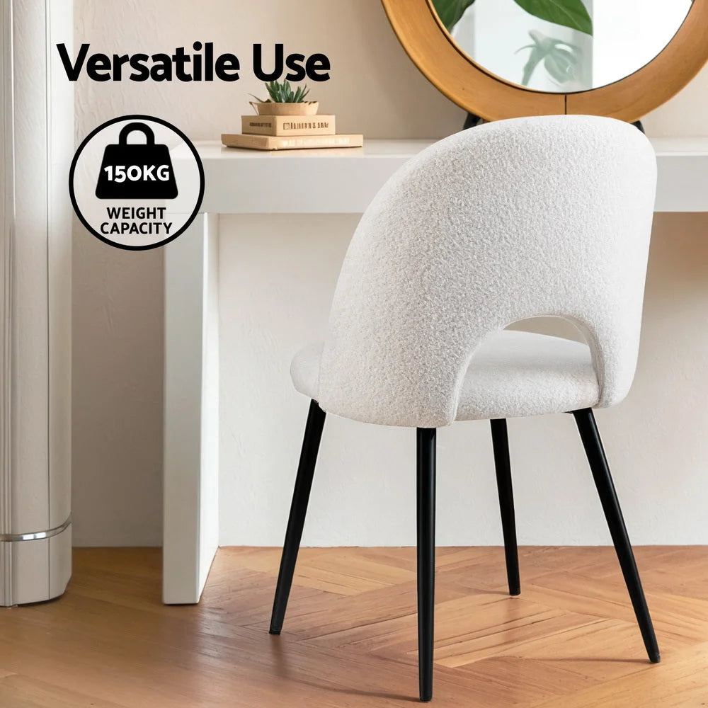 Set dining chair with counter-height legs and footrest