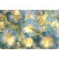 1 Set of 20 LED Tropical Blue Frangipani Flower Battery 3m