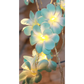 1 Set of 20 LED Tropical Blue Frangipani Flower Battery 3m