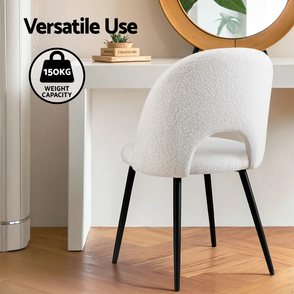 Set of four dining chairs