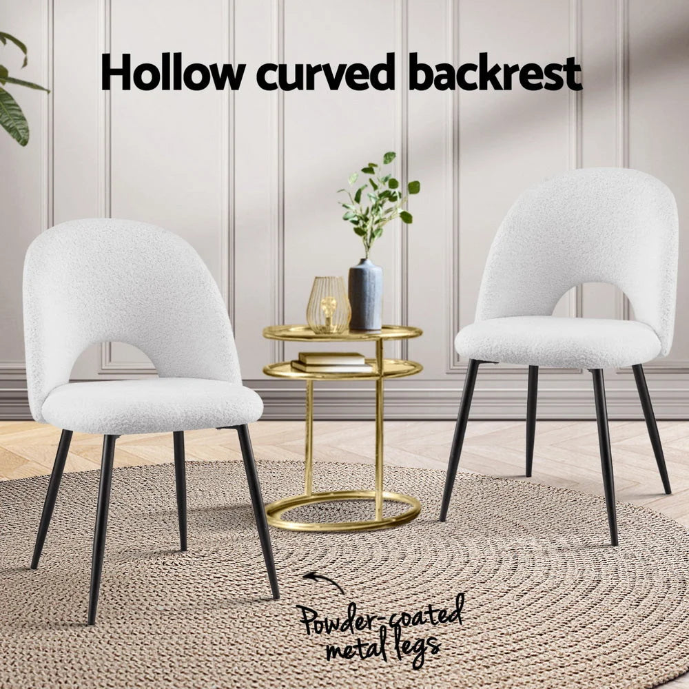Set of four dining chairs
