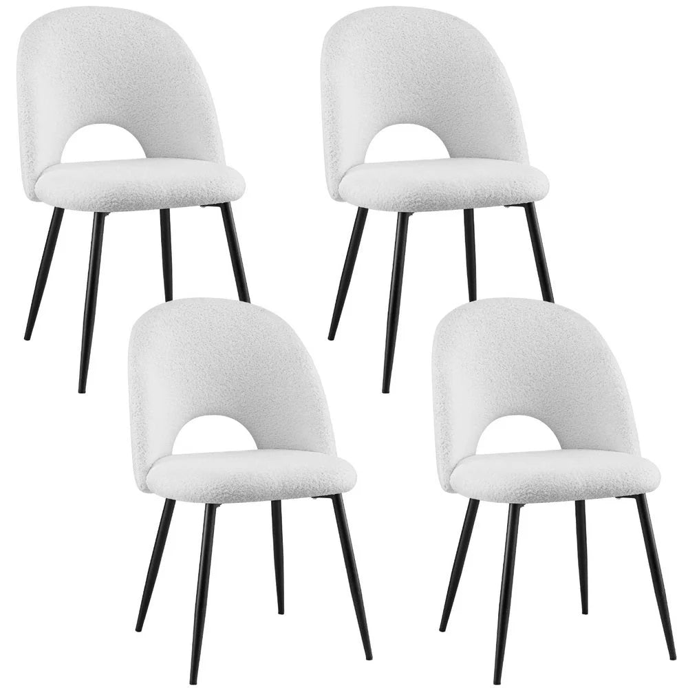 Set of four dining chairs