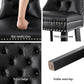 Dining chair set with shaped seat and supportive backrest