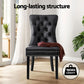 Dining chair set with chair legs and seat detailing