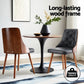 1 Set of 4 Artiss Dining Chairs Black PU - Furniture >