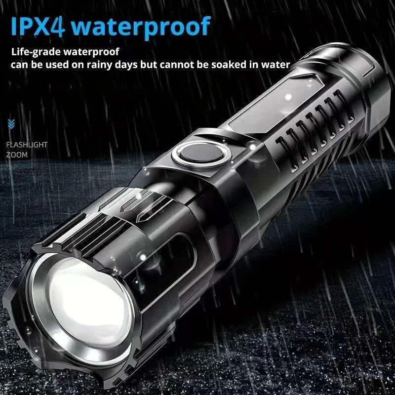 1 USB rechargeable flashlight ultra-bright LED handheld