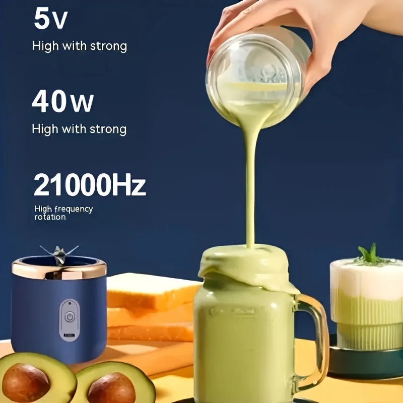 1 x Portable USB Blue Rechargeable Juicer Cup,Portable