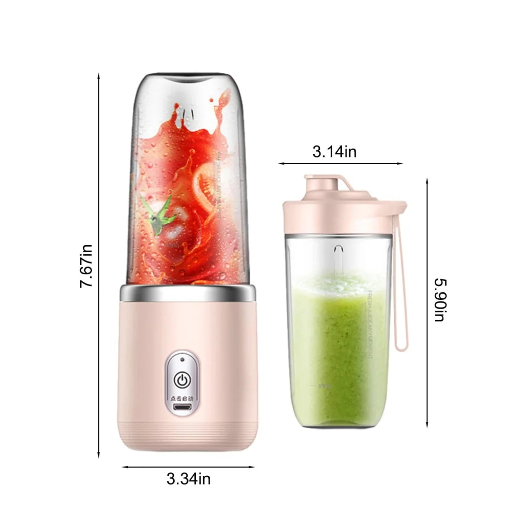1 x Portable USB Pink Rechargeable Juicer Cup,Portable