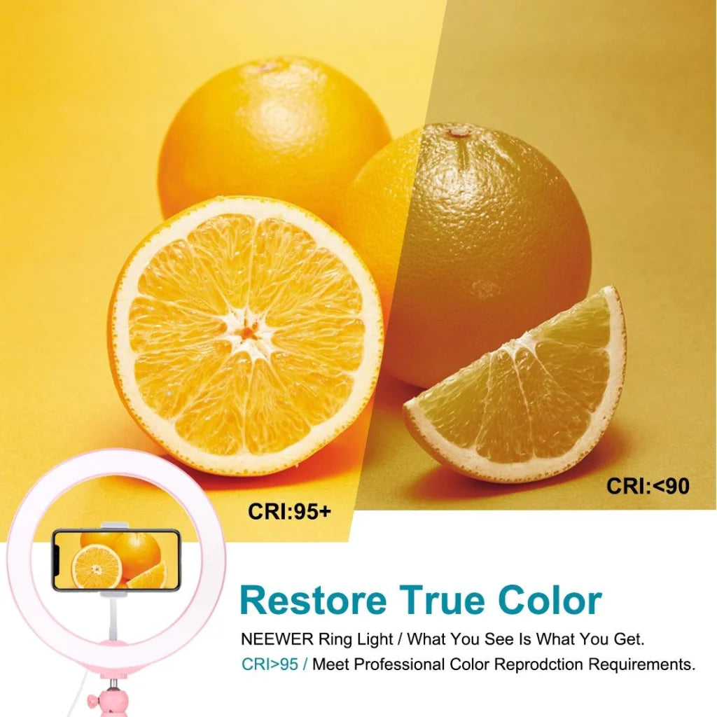 10.2 Selfie Beauty Light with Tripod Mount and Usb 3 Modes
