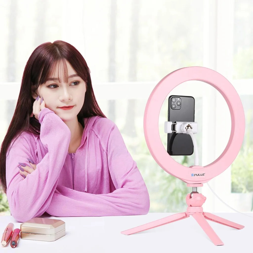 10.2 Selfie Beauty Light with Tripod Mount and Usb 3 Modes