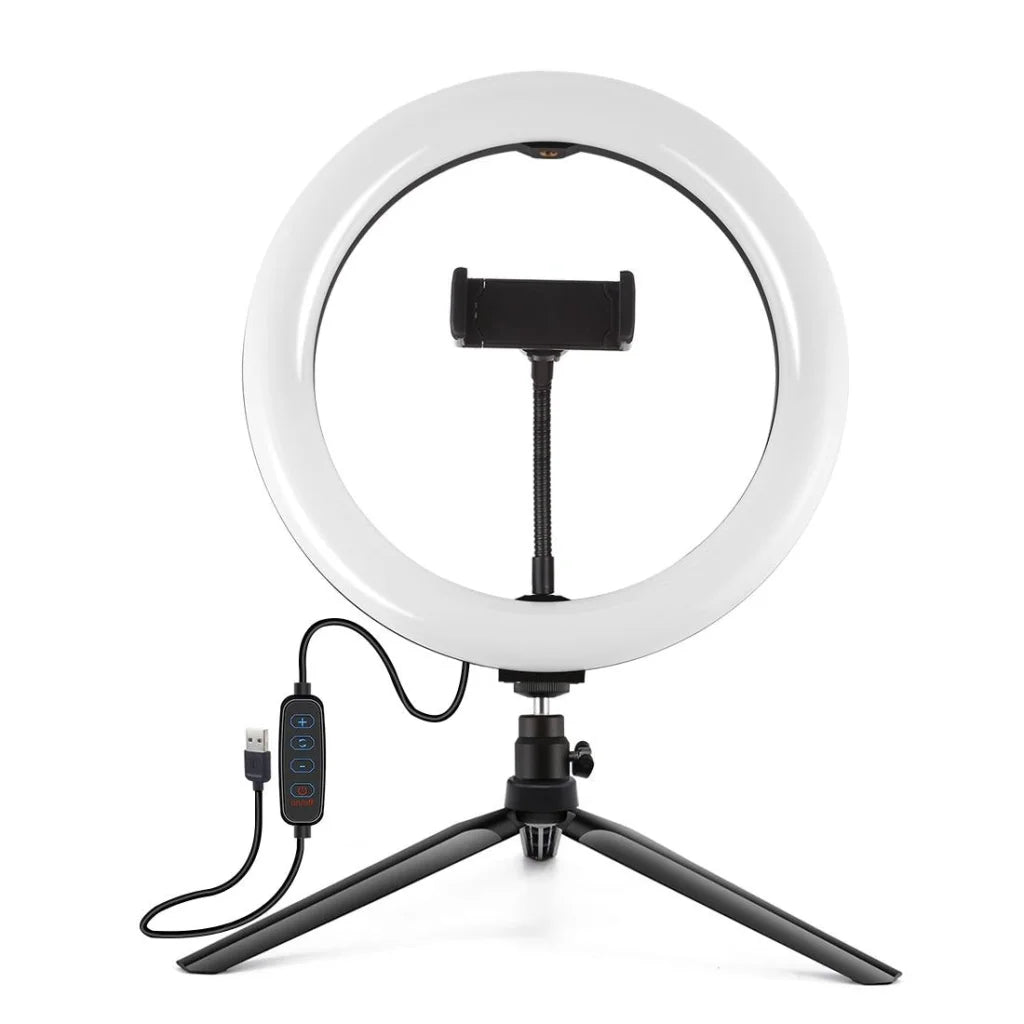 10.2 Selfie Beauty Light with Tripod Mount and Usb 3 Modes