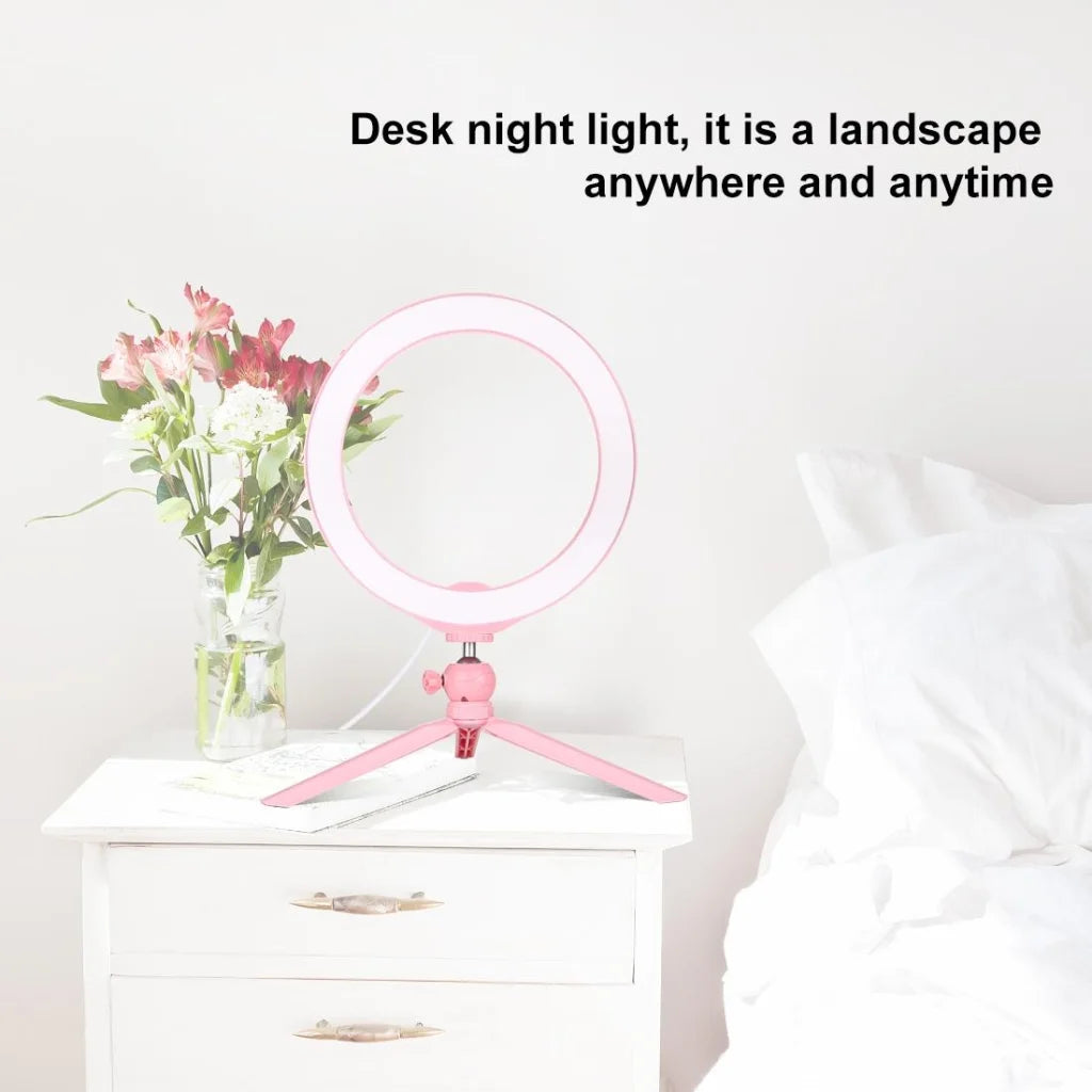 10.2 Selfie Beauty Light with Tripod Mount and Usb 3 Modes