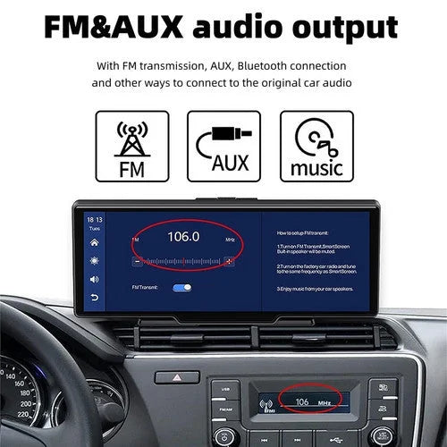 10.26’’ 4K Car Camera Carplay Android Car GPS Navigation