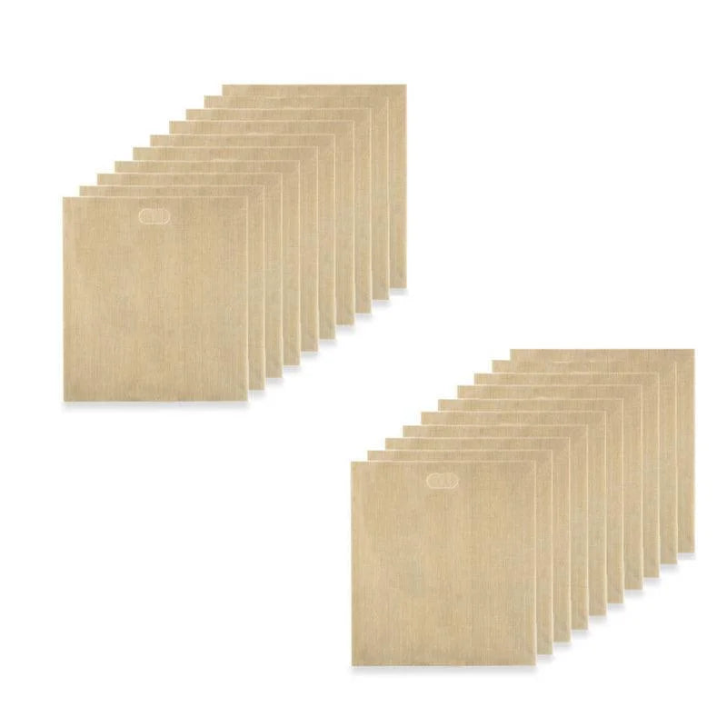 10-50Pcs Reusable Gluten-Free Toaster Bags for Sandwich