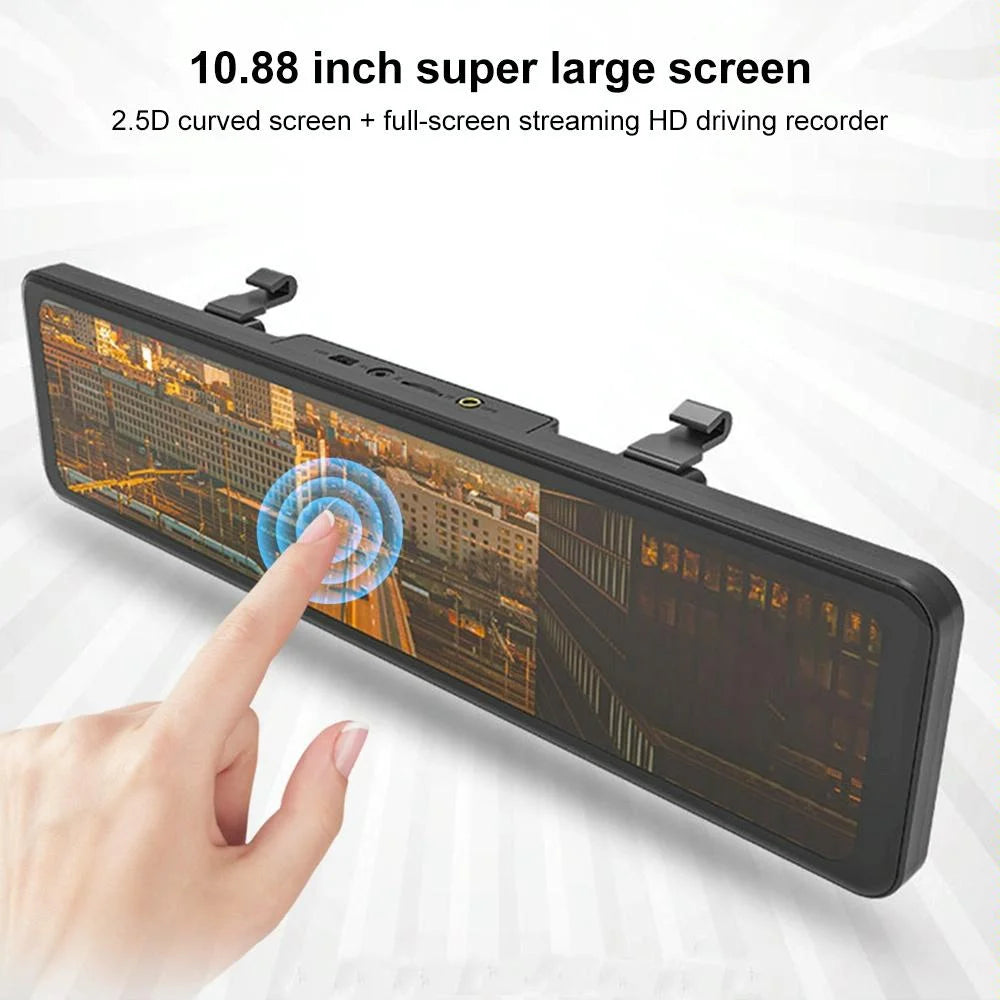 10.88 Ips Touch Screen Car Dvr Recorder - Ultra Hd 1080p
