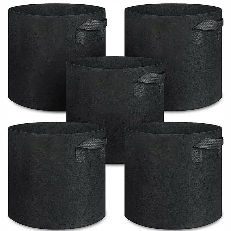 10 Pack Breathable Fabric Plant Grow Pots 2 to 20 Gallon