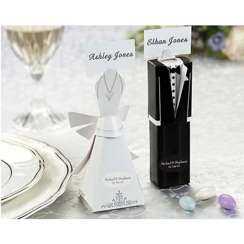 10 Pack of 5 Bride and 5 Groom Wedding Bridal Bomboniere