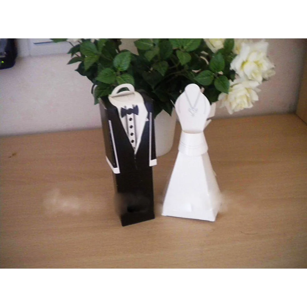 10 Pack of 5 Bride and 5 Groom Wedding Bridal Bomboniere