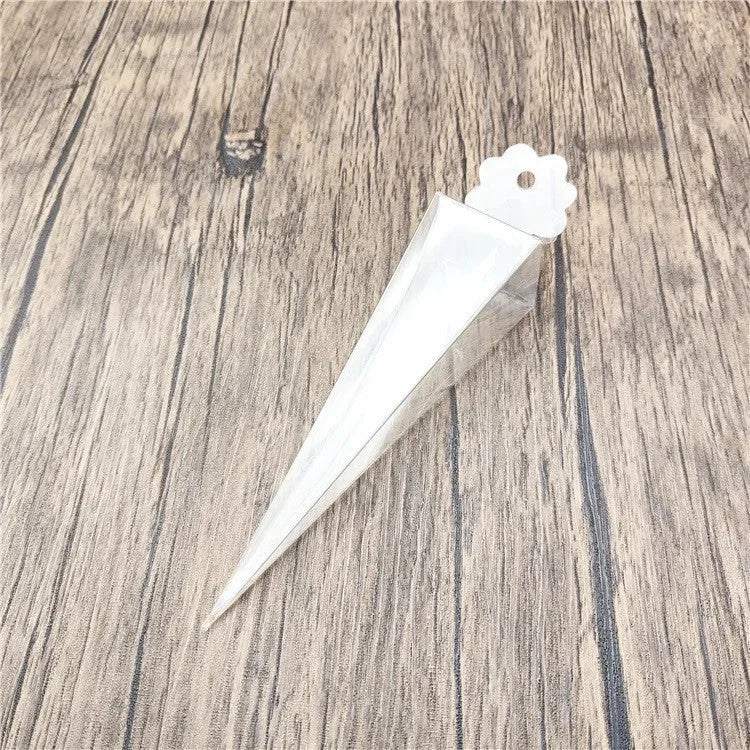 10 Pack of Clear Pyramid Triangle Shaped Small Clear Gift