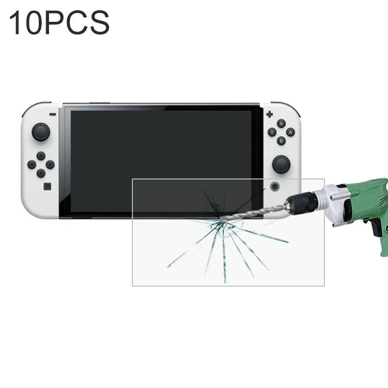 10-Pack Tempered Glass Film For Nintendo Switch Oled - Clear-1915198309195190277