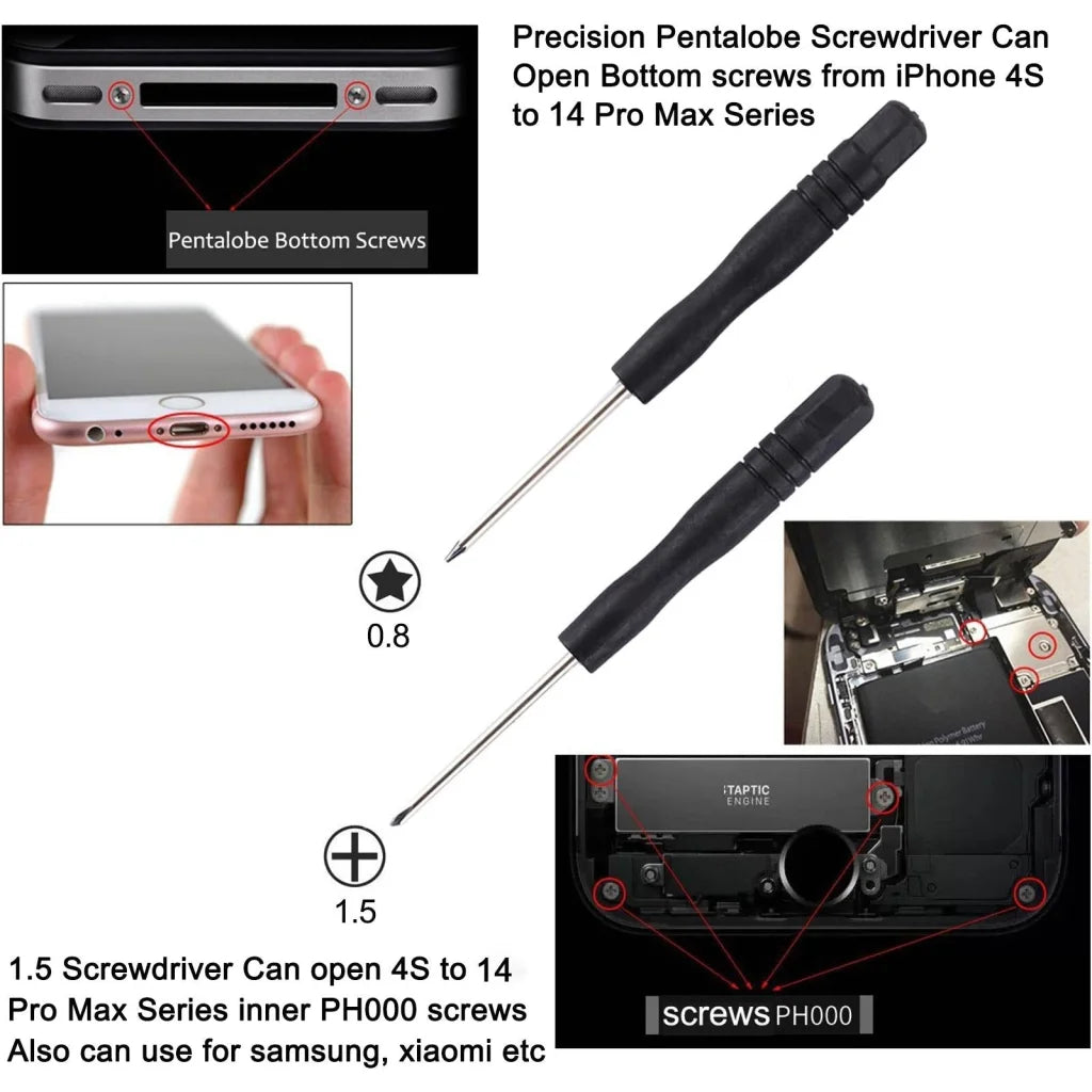10-Piece Repair Kit With Screwdrivers Teardown Rods Chuck Triangle And Eject Pin-1915197938737483780