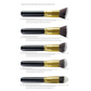 10-Piece White silver Makeup Brush Set - Large and Small